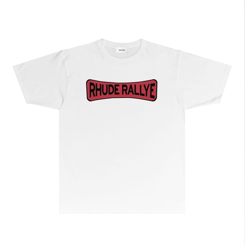 Rhude T-shirts Printed Trendy Pure Cotton
