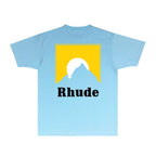 Rhude T-shirts Printed Trendy Pure Cotton