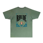 Rhude T-shirts Printed Trendy Pure Cotton