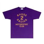 Rhude T-shirts Printed Trendy Pure Cotton