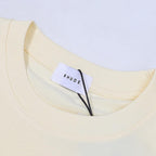 Rhude T-shirts Sunset Beach Pattern Printed Cotton Casual Short Sleeves Men and Women