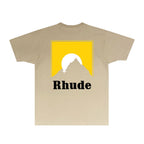 Rhude T-shirts Printed Trendy Pure Cotton