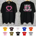Gallery Dept T Shirt Retro Printed Loose Short-Sleeved Shirt