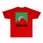 Rhude T-shirts Printed Trendy Pure Cotton