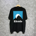 Rhude T-shirts Printed Trendy Pure Cotton