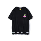Bathing Ape T-Shirt Summer Men's and Women's Short-Sleeved Top
