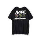 Bathing Ape T-Shirt Summer Men's and Women's Short-Sleeved Top