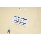 Gallery Dept T-Shirt Joint Letter Embroidery Hand Painted Ink Splashing Short Sleeve T-Shirt