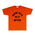 Rhude T-shirts Printed Trendy Pure Cotton