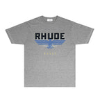 Rhude T-shirts Printed Trendy Pure Cotton