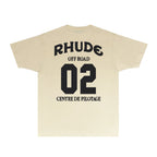 Rhude T-shirts Printed Trendy Pure Cotton