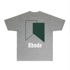 Rhude T-shirts Printed Trendy Pure Cotton