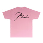 Rhude T-shirts Printed Trendy Pure Cotton