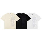 Rhude T-shirt Micro Label Letter Skull Print Short Sleeve T-shirt