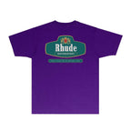 Rhude T-shirts Printed Trendy Pure Cotton