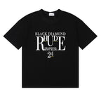 Rhude T-shirts Diamond Solid Color Letter Printing Cotton Casual Short Sleeve Men and Women