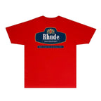 Rhude T-shirts Printed Trendy Pure Cotton