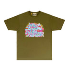 Gallery Dept T Shirt Retro Printed Loose Short-Sleeved Shirt
