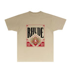 Rhude T-shirts Printed Trendy Pure Cotton