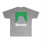 Rhude T-shirts Printed Trendy Pure Cotton