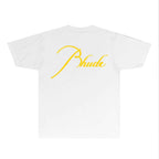 Rhude T-shirts Printed Trendy Pure Cotton
