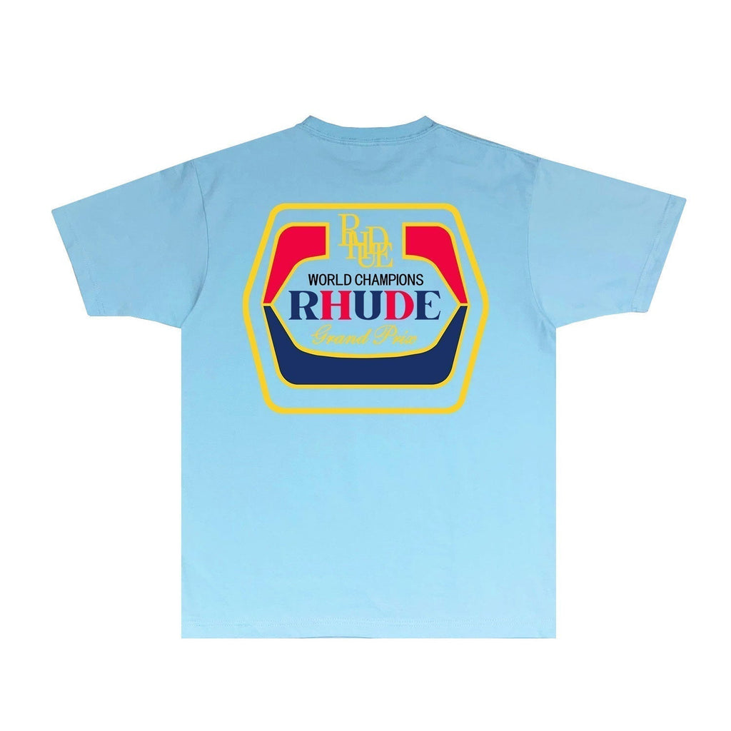 Rhude T-shirts Printed Trendy Pure Cotton
