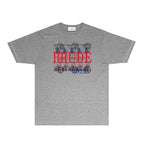 Rhude T-shirts Printed Trendy Pure Cotton