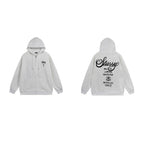 Stussy Hoodie Zip-Up Cardigan Fleece Hooded Sweater
