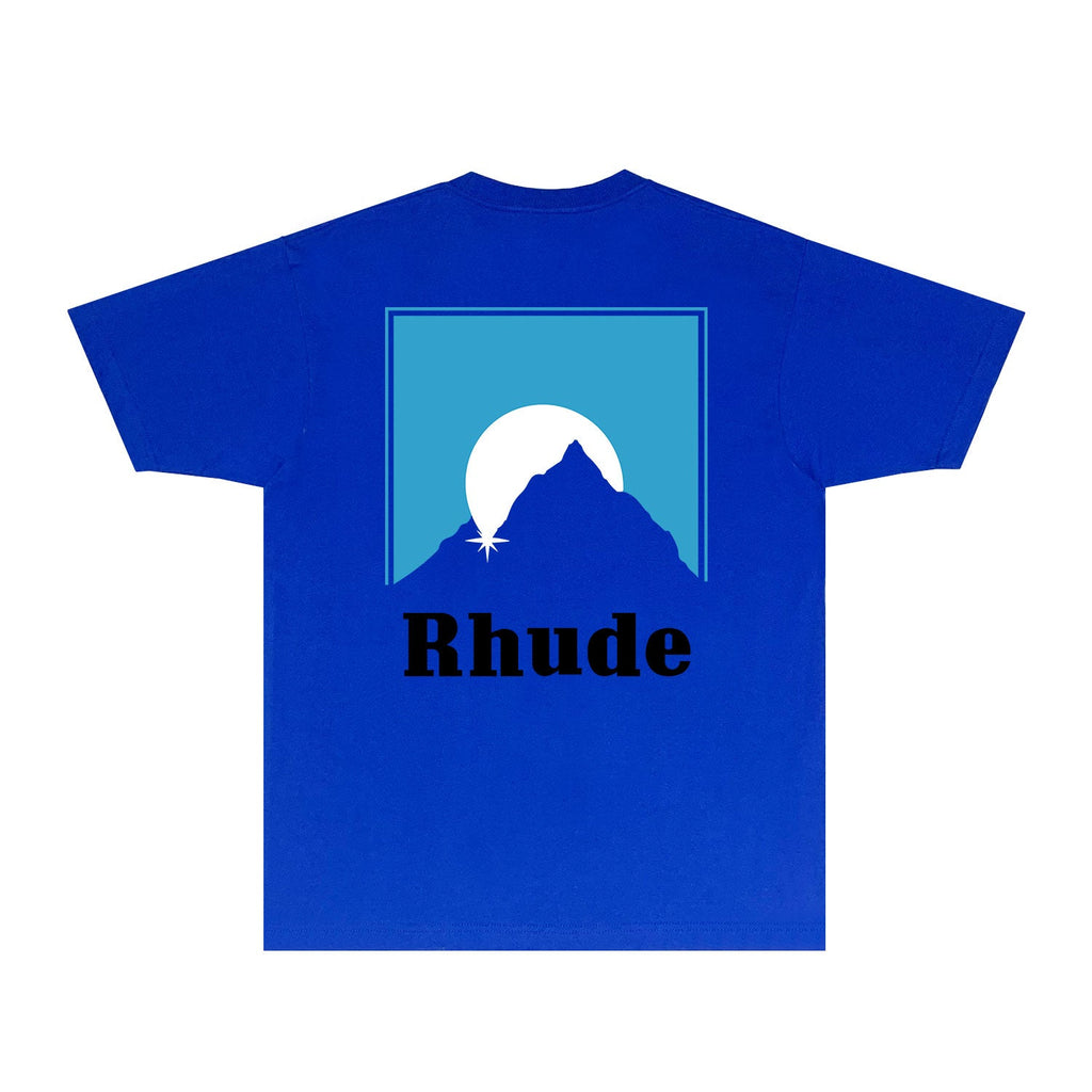 Rhude T-shirts Printed Trendy Pure Cotton
