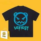 Drew T-shirts Funny Smiley Printed Short Sleeve