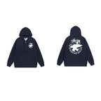 Stussy Hoodie Zip-Up Cardigan Fleece Hooded Sweater