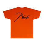 Rhude T-shirts Printed Trendy Pure Cotton