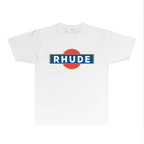 Rhude T-shirts Printed Trendy Pure Cotton
