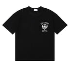 Rhude T-shirts Totem Simple Printing Cotton Casual Short Sleeve Men and Women