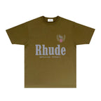 Rhude T-shirts Printed Trendy Pure Cotton