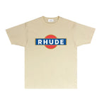 Rhude T-shirts Printed Trendy Pure Cotton