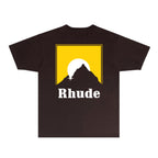 Rhude T-shirts Printed Trendy Pure Cotton