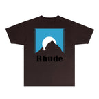 Rhude T-shirts Printed Trendy Pure Cotton