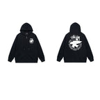 Stussy Hoodie Zip-Up Cardigan Fleece Hooded Sweater