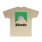 Rhude T-shirts Printed Trendy Pure Cotton