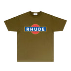 Rhude T-shirts Printed Trendy Pure Cotton