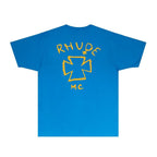Rhude T-shirts Printed Trendy Pure Cotton