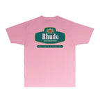 Rhude T-shirts Printed Trendy Pure Cotton