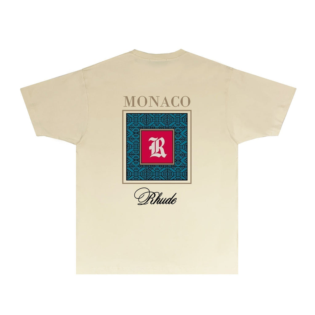 Rhude T-shirts Printed Trendy Pure Cotton
