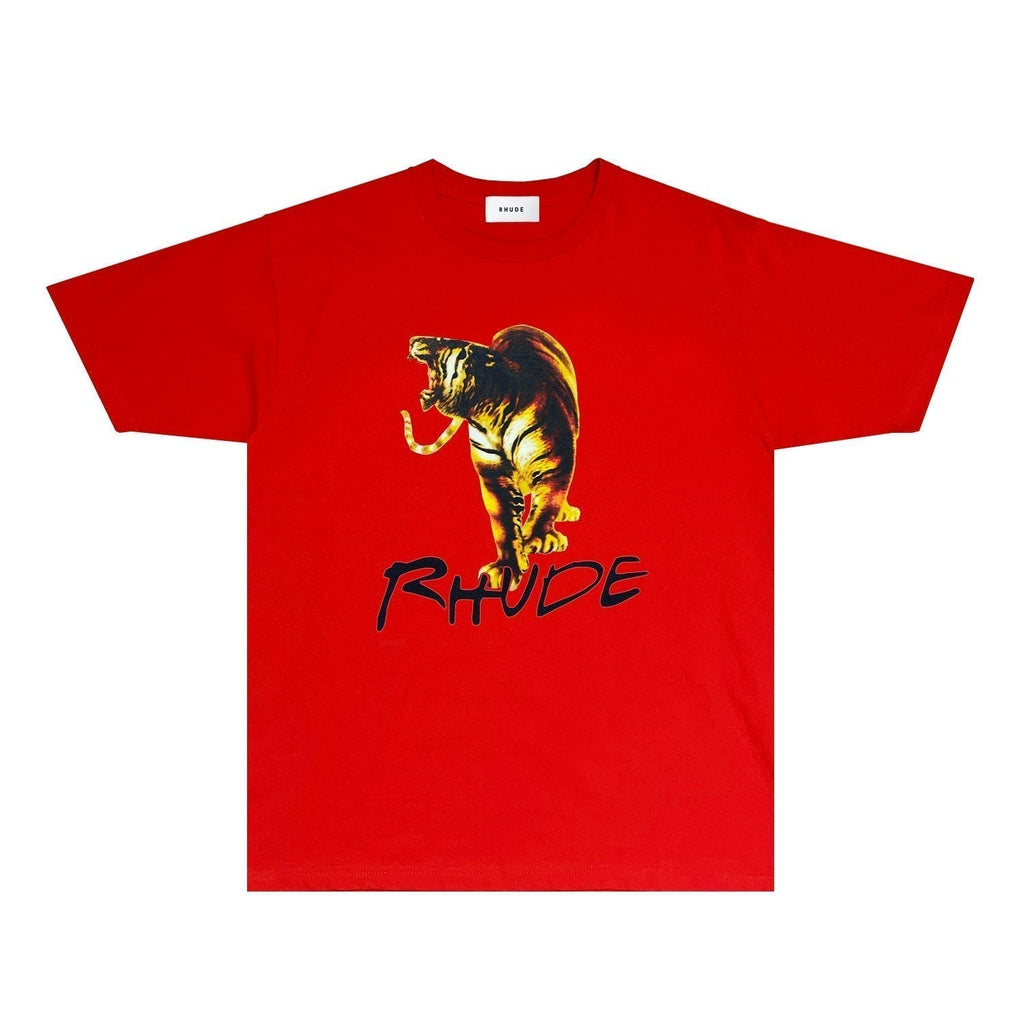 Rhude T-shirts Printed Trendy Pure Cotton