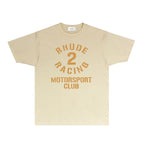 Rhude T-shirts Printed Trendy Pure Cotton