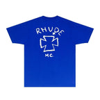Rhude T-shirts Printed Trendy Pure Cotton