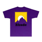 Rhude T-shirts Printed Trendy Pure Cotton