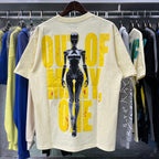 Godspeed T-shirts Technology Robot Printing Cotton Casual Short Sleeve Men and Women