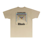 Rhude T-shirts Printed Trendy Pure Cotton